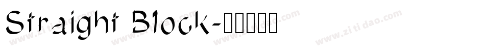 Straight Block字体转换